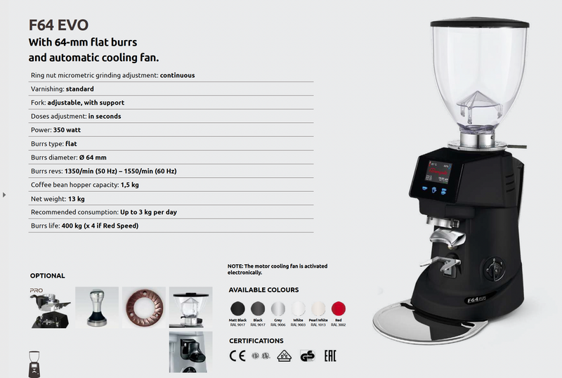 FIORENZATO F64 EVO ON-DEMAND GRINDER